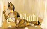  bastet breasts cat egyptian egyptian_mau feline female kyrene nude solo 