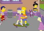  bart_simpson milhouse_van_houten nikki_mckenna sherri terri the_simpsons 