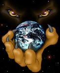  claws earth eyes furnation giga interplanetary_macro looking_at_viewer macro mammal paws solo space wolf wookiee_(artist) 