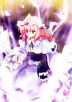  breasts bug butterfly ghost hat insect japanese_clothes kimono long_hair medium_breasts pink_eyes pink_hair saigyouji_yuyuko solo touhou yetworldview_kaze 