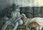  canine console male rukis sleeping sofa wolf 