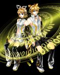  1girl bad_id bad_pixiv_id binary brother_and_sister highres jeya kagamine_len kagamine_rin siblings twins vocaloid vocaloid_append 
