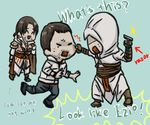  altair_ibn_la-ahad assassin's_creed assassin's_creed:_brotherhood assassin's_creed_(series) assassin's_creed_ii bad_id bad_pixiv_id desmond_miles engrish ezio_auditore_da_firenze hood multiple_boys ranguage ren_(dokyakutu) 