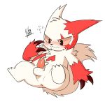  animal_genitalia anus balls blush choreuny claws cum cum_on_self erection hi_res male nintendo penis pok&eacute;mon pok&eacute;mon_(species) solo spread_legs spreading video_games zangoose 