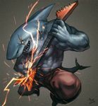  awesome fish great_white_shark guitar jawesome lightning marine muscles nick300 shark solo topless 