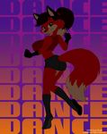  big_breasts breasts canine color dancing doug_winger female fox miniskirt solo vixen 