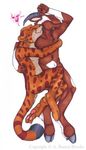  &hearts; banrai brown cheetah couple cuddle feline female goat happiness happy hooves king_cheetah love lying male mates orange pawpads spots spotted straight tail teeth teeth_clenched white 