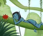  avatar female james_cameron&#039;s_avatar na&#039;vi neytiri sleeping solo 