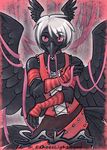  avian bird crossdressing crow cubi_(race) hybrid incubus male phoenix saka solo soulscape 