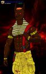  abs anubis buff deity eccentricity firefighter fireman muscles shinobiokami 