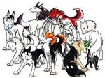  bleach byakuya_kuchiki canine cat feline female group hanataro_yamada ichigo_kurosaki ishida_uryuu juushirou_ukitake kisuke_urahara male renji_abarai rukia_kuchiki tail toushiro_hitsugaya wild_spirit_wolf wolf yoruichi_shihouin 