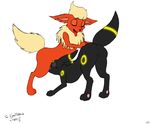  eyes_closed female flareon hi_res oral pok&eacute;mon sanji tongue umbreon 