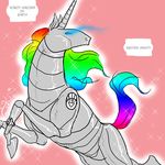  adult-swim equine feral green_lantern rainbow robot robot_unicorn_attack solo unicorn unknown_artist 