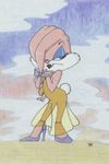  babs_bunny blue_eyes bow classic clothed clothing dress ears female high_heels lagomorph legs legwear looking_at_viewer mammal rabbit ribbons rule_34 see_through skimpy solo standing stockings tail tiny_toon_adventures tiny_toons translucent unknown_artist vintage warner_brothers 