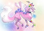  canine feral hibbary pink rainbow solo sparkledog wings wolf ☆ 