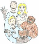  ben_grimm fantastic_four human_torch invisible_woman marvel mister_fantastic reed_richards sue_storm thing 