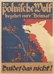  factory feral german german_text germany mammal map poland propaganda text unknown_artist wolf 