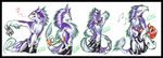  gard3r green_eyes headphones multi-colored_body plain_background purple sergal white_background zars 