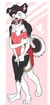  &hearts; &lt;3 blue_eyes canine cute dog echo eye_contact female kalida looking_at_each_other male mammal panties pensive pensive_(artist) pensive_(character) shy straight teen underwear young 