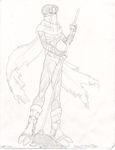  black_and_white greyscale legacy_of_kain legacy_of_kain:_soul_mopper male monochrome mop pencils plain_background raziel solo soul_reaver syndarr white_background 