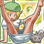  awa bel_(pokemon) bell_(pokemon) chillarmy legs lowres minccino nintendo pokemon spread_legs zoom_layer 