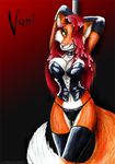  canine corset dancing female fox licking_lips panties pole pole_dancing solo stockings tail thong tongue underwear vani-fox vani-fox_(character) vixen 