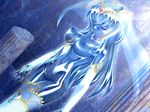  antigravity_boobs blue_hair breasts elemental eyes_closed female goo_girl hair legwear not_furry perky perky_breasts stockings tiara translucent unknown_artist water water_elemental 