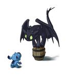  aun61 barrel black blue broken cute dragon experiment_626 feral how_to_train_your_dragon rawr scalie scared stitch toothless wings 