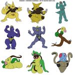  alakazam bellsprout ignatius_husky kadabra machamp machoke machop pokemon tentacool victreebel weepinbell 