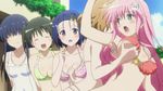  5girls animated animated_gif bikini blush breast_grab breasts gif grabbing hand_in_swimsuit hand_under_clothes hands_under_clothes hands_under_clothing lala_satalin_deviluke momioka_risa motto_toloveru multiple_girls murasame_oshizu pink_hair sairenji_haruna swimsuit to_love-ru toloveru yuri 