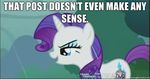  blue_eyes equine female feral horse image_macro meme my_little_pony pony purple_hair rarity_(mlp) screencap smirk the_truth white 