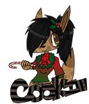  candy candy_cane cookiekangaroo cookiekangaroo_(character) cookies female holly kangaroo marsupial solo wreath 