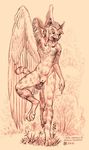  2005 avian clapantgrifon female flat_chest gryphon nude pussy solo wings 