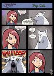  antimony_carver canine comic female fox gunnerkrigg_court howl human hwaiiieee o_o red_hair reynardine 