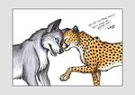  blue_eyes canine cheetah couple cuddle cute feline feral tani_da_real wolf 