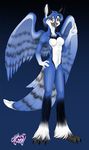  2008 avian bird blue blue_jay breasts female nude orange04_(character) pussy solo tassy wings 