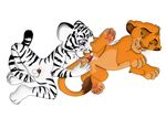  anal anal_fingering animal_genitalia cub cum disney feline feline_penis feral fingering gay lion male mammal penis plain_background simba the_lion_king tiger unknown_artist white_background white_tiger young 