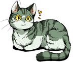  ambiguous_gender ayaka cat feline feral ginziro mammal plain_background solo tail white_background 