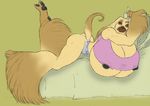  anthro big_breasts breasts canine dog female gideon hair huge_breasts hyper hyper_breasts mammal nipples solo 