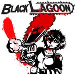  black_lagoon chainsaw high_contrast madworld parody sawlove sawyer_the_cleaner solo spot_color 