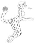  cheetah feline female mammal nude plain_background solo vilani white_background 