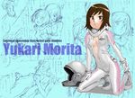  akane_miura bodysuit cameltoe helmet morita_yukari open_clothes rocket_girls skin_tight spacesuit yukari_morita 