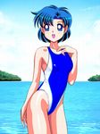  bishoujo_senshi_sailor_moon competition_swimsuit highleg highleg_swimsuit mizuno_ami one-piece one-piece_swimsuit short_hair swimsuit water 