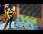  canine carmelita_fox erection female fox hi_res male operative274 penis raccoon sleeping sly_cooper sly_cooper_(series) vixen 