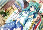  akashio_(loli_ace) green_eyes green_hair japanese_clothes kimono kochiya_sanae long_hair solo touhou 