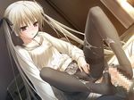  cum feet foot footjob pantyhose penis yosuga_no_sora 