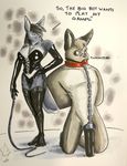  2010 ball_gag bdsm bondage canine chain collar corset domination dominatrix elbow_gloves female female_domination fishnet kneeling leather male neph stake straight whip wolf 