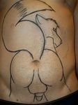  4x4husky anthro ass_up back_turned balls beige_skin black_bottomwear body_art body_hair drawing erection from_behind hind_view human humanoid_penis looking_at_viewer looking_back male mammal marker marker_(art) mole_(marking) navel nude penis photo raised_tail real scar stomach tail taking_it_too_far torso_shot underwear 