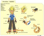 blonde_hair claws clothing cyber_zai dragon gloves goggles hair horns male model_sheet red_eyes saru scalie solo spiky_hair tail tail_hand 