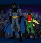  2010 batman boots canine cape cosplay costume couple crocdragon89 fenris freki gloves looking_at_viewer male plantigrade robin_the_boy_wonder_(batman) standing tail wolf 